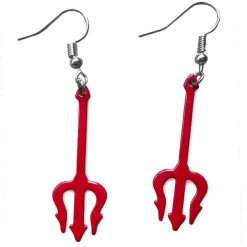 Tipsy Elves Devil Pitchfork Earrings Women