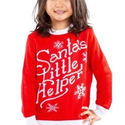 Tipsy Elves Kids & Baby Boy's / Girl's Santa's Little Helper Ugly Christmas Sweater