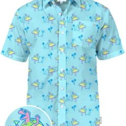 Tipsy Elves Men's Tacosaurus Hawaiian Shirt