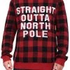Tipsy Elves Men's Straight Outta North Pole Ugly Christmas Sweater 1 Tipsy Elves Men's Straight Outta North Pole Ugly Christmas Sweater