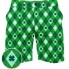 Tipsy Elves Men's Argyle Clover Shorts 2 Tipsy Elves Men's Argyle Clover Shorts