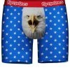 Tipsy Elves Patriotic Men's Bald Eagle Boxer Briefs