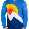 Tipsy Elves Men's Sunrise Shred Zip Sweater 1 Tipsy Elves Men's Sunrise Shred Zip Sweater