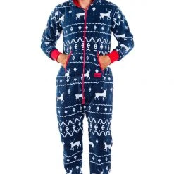 Tipsy Elves Men's Blue Reindeer Jumpsuit