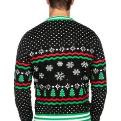 Tipsy Elves Men's Dino Mate Ugly Christmas Sweater