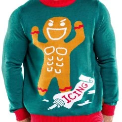 Tipsy Elves Men's Ginger Roid Rage Ugly Christmas Sweater