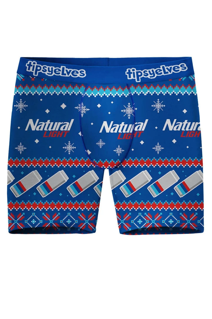 Tipsy Elves Men's Natural Light Boxer Briefs 3 Tipsy Elves Men's Natural Light Boxer Briefs