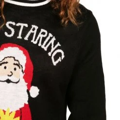 Tipsy Elves Men's Stop Staring Ugly Christmas Sweater 7 Tipsy Elves Men's Stop Staring Ugly Christmas Sweater