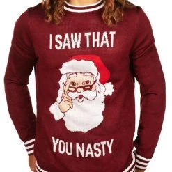 Tipsy Elves Men's You Nasty Ugly Christmas Sweater