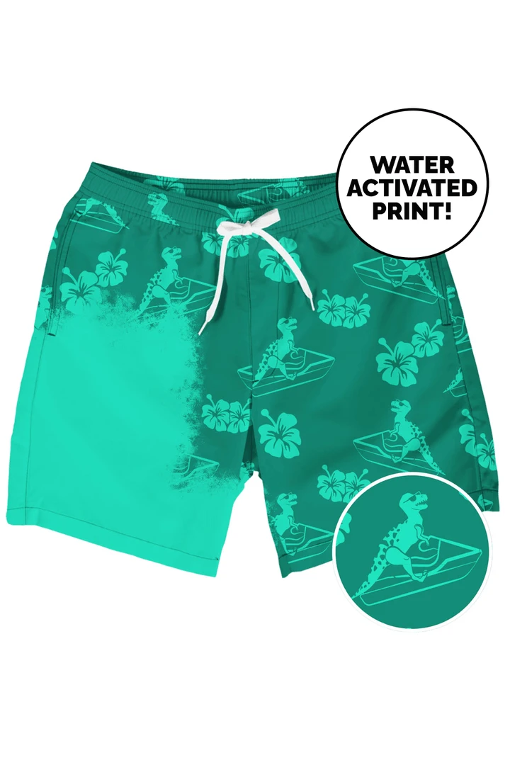 Tipsy Elves Men Disappearing Dino Color Changing Swim Trunks 3 Tipsy Elves Men Disappearing Dino Color Changing Swim Trunks