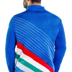 Tipsy Elves Men's Downhill Demon Zip Sweater