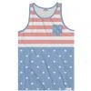 Tipsy Elves Patriotic Men's Faded Flag Tank Top 1 Tipsy Elves Patriotic Men's Faded Flag Tank Top