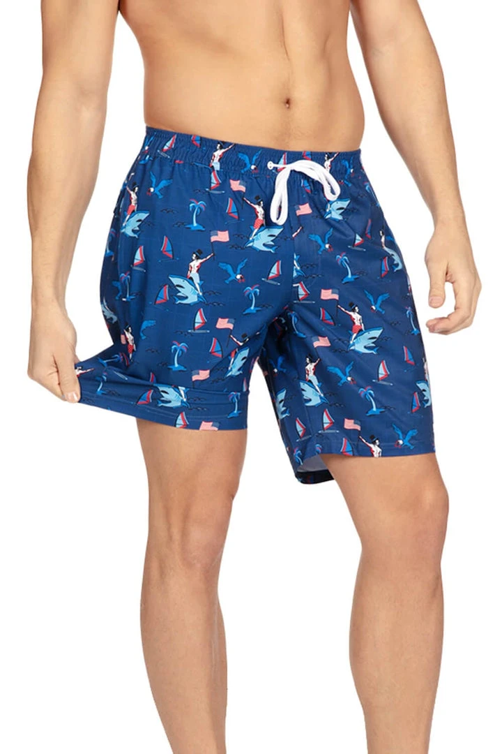 Tipsy Elves Fin Riding Founder Stretch Swim Trunks 4 Tipsy Elves Fin Riding Founder Stretch Swim Trunks