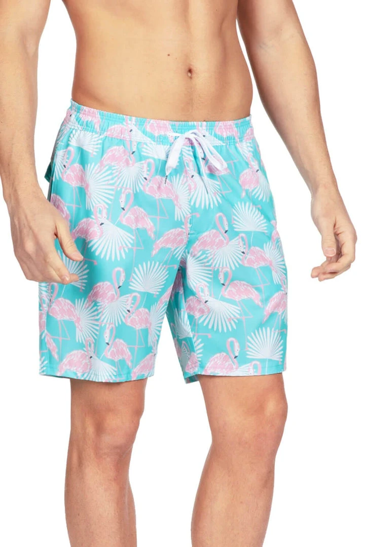 Tipsy Elves Flamingo Stretch Swim Trunks 5 Tipsy Elves Flamingo Stretch Swim Trunks