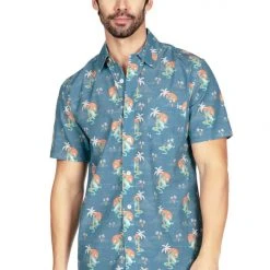 Tipsy Elves Men's Gator Flavor Hawaiian Shirt
