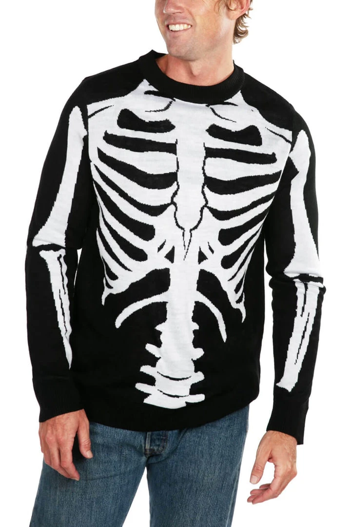 Tipsy Elves Men's Skeleton Sweater 3 Tipsy Elves Men's Skeleton Sweater