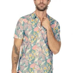 Tipsy Elves Men's Talk Birdie To Me Hawaiian Shirt 10 Tipsy Elves Men's Talk Birdie To Me Hawaiian Shirt