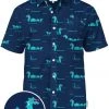 Tipsy Elves Men's Nothin' But Nessy Hawaiian Shirt 2 Tipsy Elves Men's Nothin' But Nessy Hawaiian Shirt