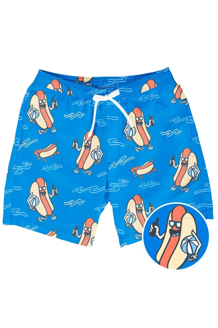 Tipsy Elves Hot Dog Diver Stretch Swim Trunks Men 3 Tipsy Elves Hot Dog Diver Stretch Swim Trunks Men
