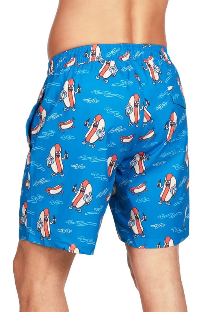 Tipsy Elves Hot Dog Diver Stretch Swim Trunks Men 5 Tipsy Elves Hot Dog Diver Stretch Swim Trunks Men