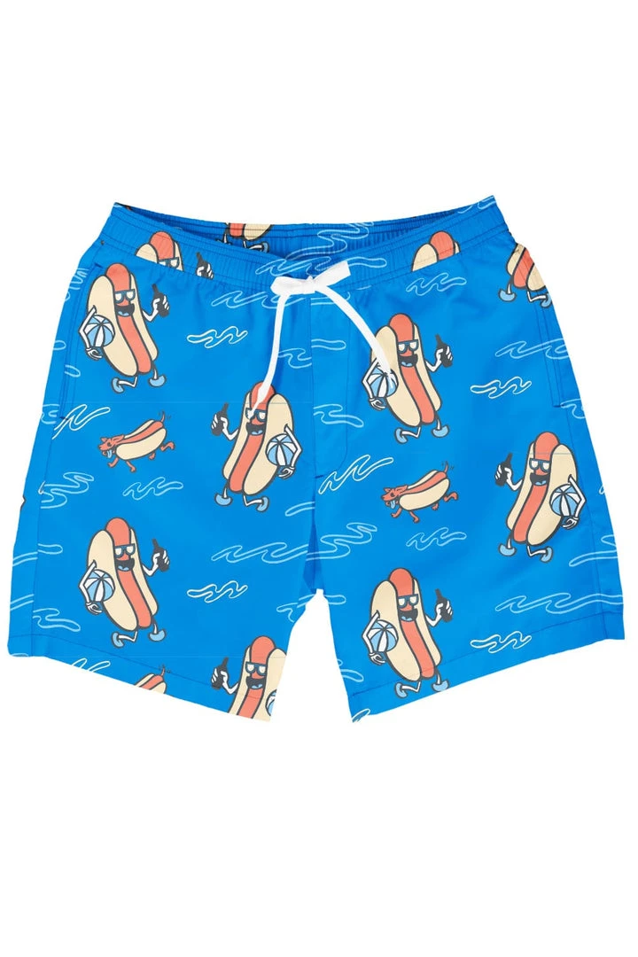 Tipsy Elves Hot Dog Diver Stretch Swim Trunks Men 8 Tipsy Elves Hot Dog Diver Stretch Swim Trunks Men