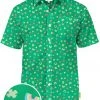 Tipsy Elves Men's Lucky Charmer Button Down Shirt 2 Tipsy Elves Men's Lucky Charmer Button Down Shirt