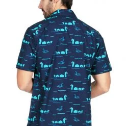 Tipsy Elves Men's Nothin' But Nessy Hawaiian Shirt 10 Tipsy Elves Men's Nothin' But Nessy Hawaiian Shirt