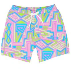 Tipsy Elves Retro Ride Stretch Swim Trunks Men