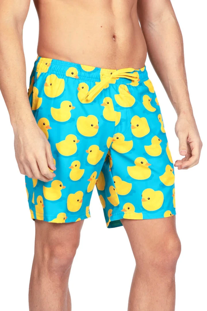 Tipsy Elves Rubber Ducky Stretch Swim Trunks 5 Tipsy Elves Rubber Ducky Stretch Swim Trunks