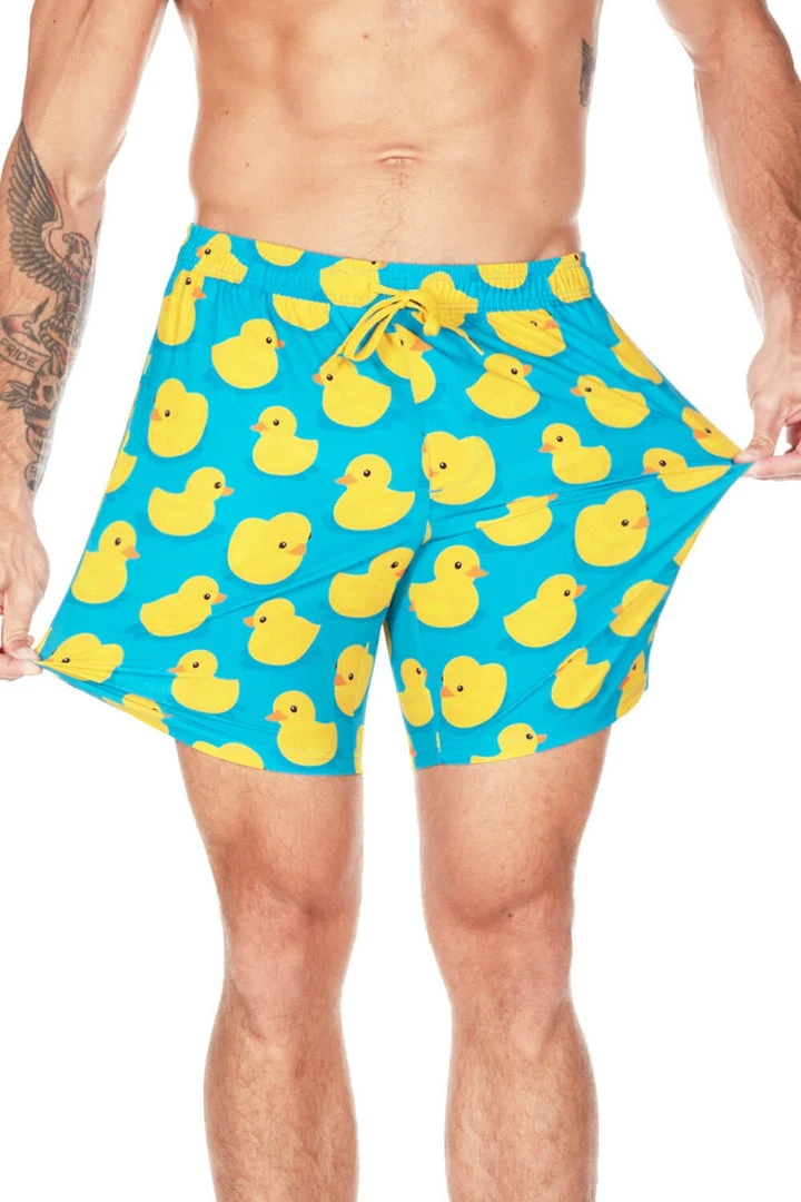 Tipsy Elves Rubber Ducky Stretch Swim Trunks 4 Tipsy Elves Rubber Ducky Stretch Swim Trunks
