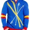 Tipsy Elves Men's Skis And Poles Sweater 2 Tipsy Elves Men's Skis And Poles Sweater