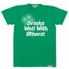 Tipsy Elves Men's Drinks Well With Others Tee 1 Tipsy Elves Men's Drinks Well With Others Tee