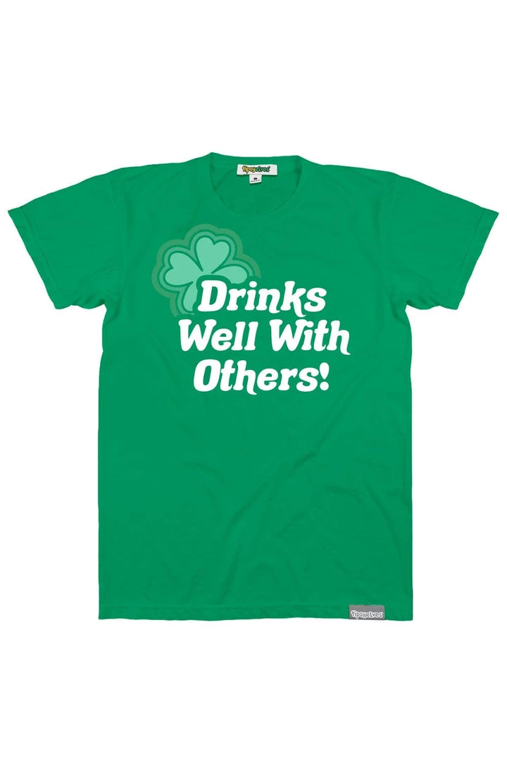 Tipsy Elves Men's Drinks Well With Others Tee 3 Tipsy Elves Men's Drinks Well With Others Tee