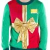 Tipsy Elves Men's Christmas Present Ugly Christmas Sweater