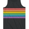 Tipsy Elves Charcoal Rainbow All The Way Tank Top - Men's Cut 1 Tipsy Elves Charcoal Rainbow All The Way Tank Top - Men's Cut