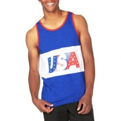 Tipsy Elves Men's USA Tank Top Patriotic