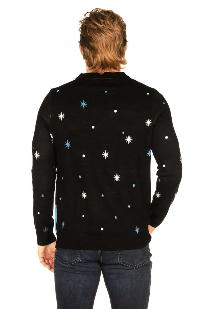 Tipsy Elves Men's Bezos Blue Origin 'You Paid For This' Ugly Christmas Sweater 4 Tipsy Elves Men's Bezos Blue Origin 'You Paid For This' Ugly Christmas Sweater