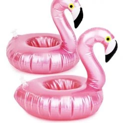 Tipsy Elves Summer Metallic Flamingo Drink Float (2 Pack)