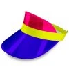 Tipsy Elves Pink And Purple Sun Visor Hat Summer 1 Tipsy Elves Pink And Purple Sun Visor Hat Summer