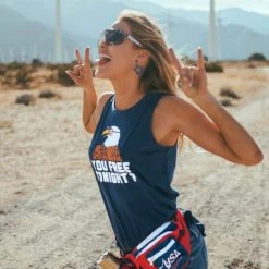 Tipsy Elves Red USA Fanny Pack W/ Drink Holder Patriotic