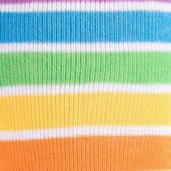 Tipsy Elves White Rainbow Socks - Women's Cut