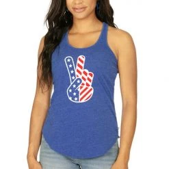 Tipsy Elves Women's Patriotic Peace Tank Top 8 Tipsy Elves Women's Patriotic Peace Tank Top