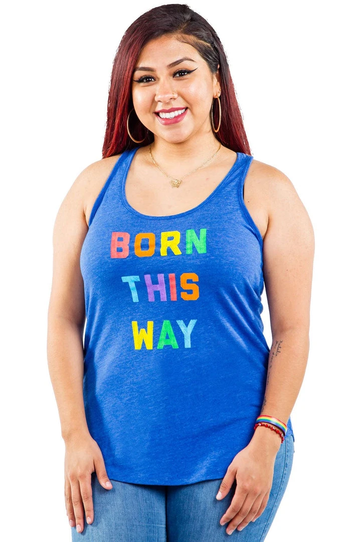 Tipsy Elves Born This Way Tank Top - Women's Cut 4 Tipsy Elves Born This Way Tank Top - Women's Cut