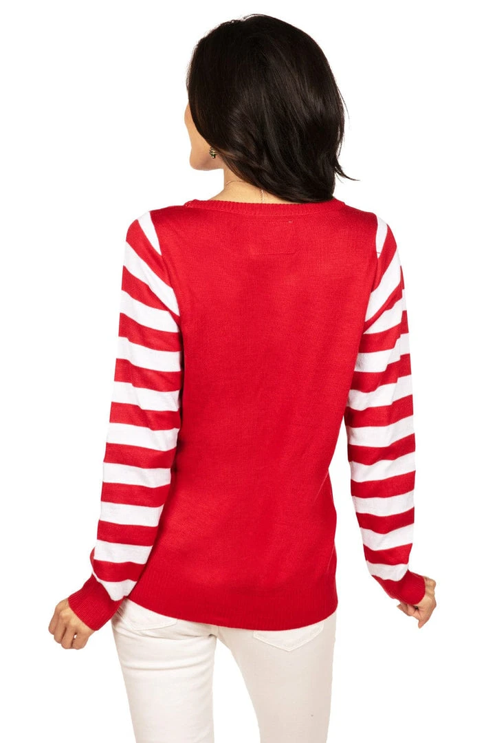 Tipsy Elves Women's Tinsel Christmas Tree Ugly Christmas Sweater 4 Tipsy Elves Women's Tinsel Christmas Tree Ugly Christmas Sweater