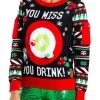 Tipsy Elves Women's Drinking Game Ugly Christmas Sweater 2 Tipsy Elves Women's Drinking Game Ugly Christmas Sweater