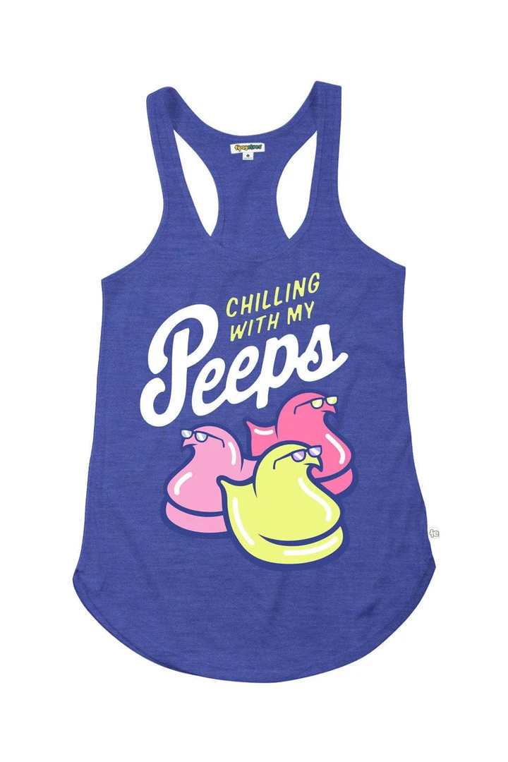 Tipsy Elves Women's Chillin' With My Peeps Tank Top 3 Tipsy Elves Women's Chillin' With My Peeps Tank Top