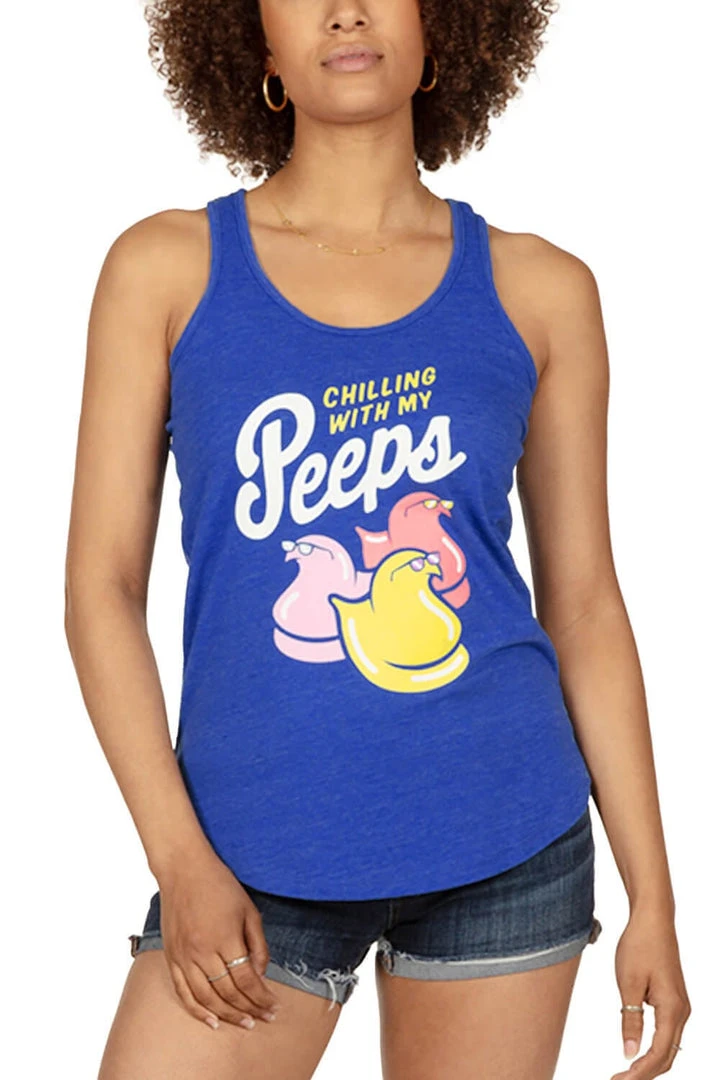Tipsy Elves Women's Chillin' With My Peeps Tank Top 4 Tipsy Elves Women's Chillin' With My Peeps Tank Top