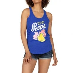 Tipsy Elves Women's Chillin' With My Peeps Tank Top 8 Tipsy Elves Women's Chillin' With My Peeps Tank Top