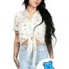 Tipsy Elves Gummy Galore Tie-Front Shirt - Women's Cut 1 Tipsy Elves Gummy Galore Tie-Front Shirt - Women's Cut