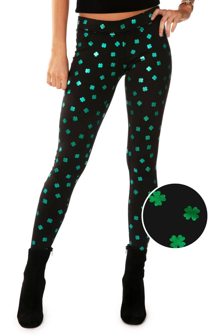 Tipsy Elves Women's Pinch Me Once Leggings 3 Tipsy Elves Women's Pinch Me Once Leggings